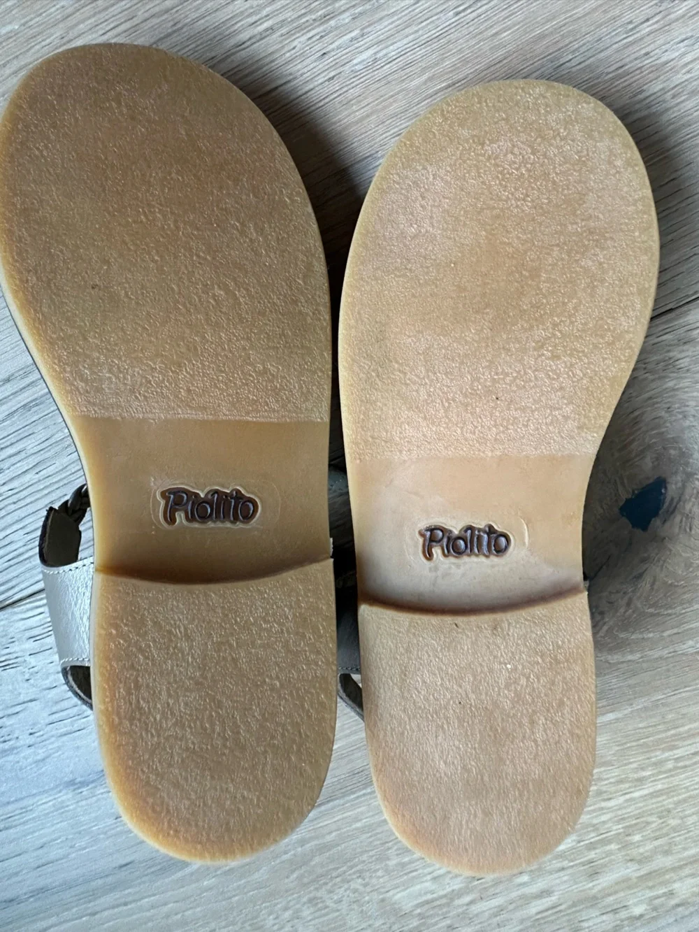 Piolto Leather Braided Strap Sandals in Pink and Metallic Taupe 30/1